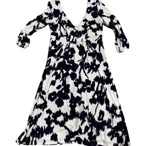 CAbi Floral Midi Dress Rayon Blend Small